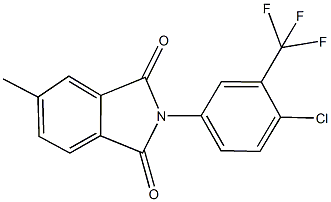 2-[4-chloro-3-(trifluoromethyl)phenyl]-5-methyl-1H-isoindole-1,3(2H)-dione Struktur