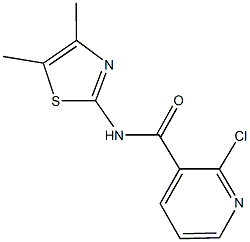 2-chloro-N-(4,5-dimethyl-1,3-thiazol-2-yl)nicotinamide Struktur