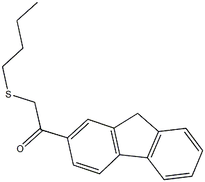 2-(butylsulfanyl)-1-(9H-fluoren-2-yl)ethanone Struktur