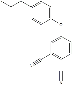 4-(4-propylphenoxy)phthalonitrile Struktur