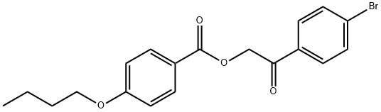 2-(4-bromophenyl)-2-oxoethyl 4-butoxybenzoate Struktur