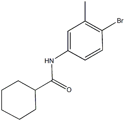 N-(4-bromo-3-methylphenyl)cyclohexanecarboxamide Struktur