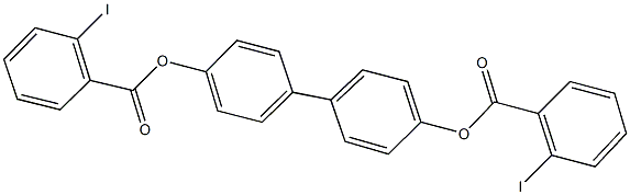 4'-{[(2-iodophenyl)carbonyl]oxy}[1,1'-biphenyl]-4-yl 2-iodobenzoate Struktur