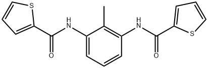 N-{2-methyl-3-[(2-thienylcarbonyl)amino]phenyl}-2-thiophenecarboxamide Struktur