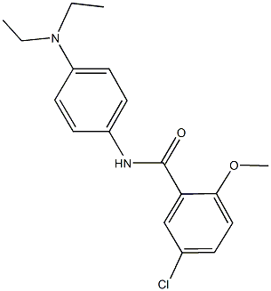 5-chloro-N-[4-(diethylamino)phenyl]-2-methoxybenzamide Struktur