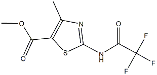 methyl 4-methyl-2-[(trifluoroacetyl)amino]-1,3-thiazole-5-carboxylate Struktur