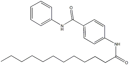 4-(dodecanoylamino)-N-phenylbenzamide Struktur