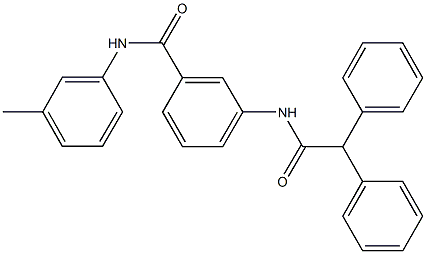 3-[(diphenylacetyl)amino]-N-(3-methylphenyl)benzamide Struktur