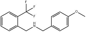 N-(4-methoxybenzyl)[2-(trifluoromethyl)phenyl]methanamine Struktur