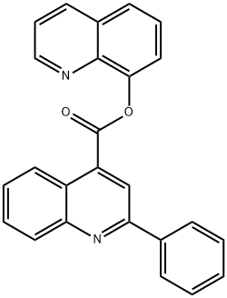 8-quinolinyl 2-phenyl-4-quinolinecarboxylate Struktur