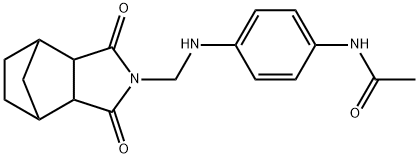 N-(4-{[(3,5-dioxo-4-azatricyclo[5.2.1.0~2,6~]dec-4-yl)methyl]amino}phenyl)acetamide Struktur