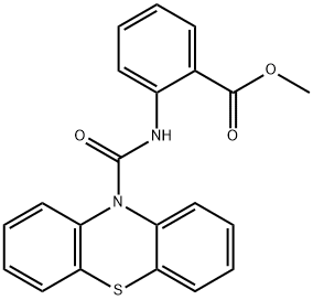 methyl 2-[(10H-phenothiazin-10-ylcarbonyl)amino]benzoate Struktur