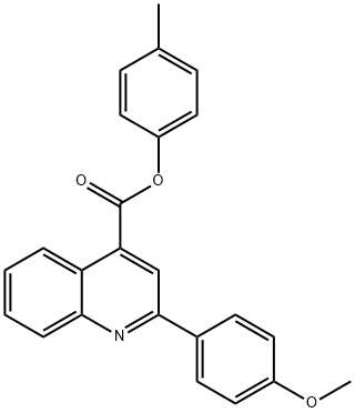 4-methylphenyl 2-(4-methoxyphenyl)-4-quinolinecarboxylate Struktur