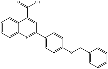 2-[4-(benzyloxy)phenyl]-4-quinolinecarboxylic acid Struktur