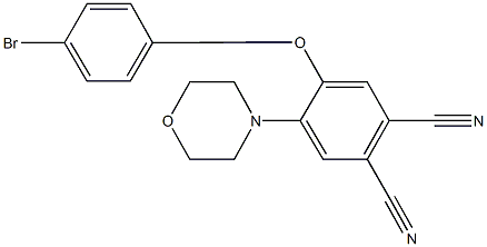 4-(4-bromophenoxy)-5-(4-morpholinyl)phthalonitrile Struktur