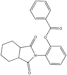 2-(1,3-dioxooctahydro-2H-isoindol-2-yl)phenyl benzoate Struktur