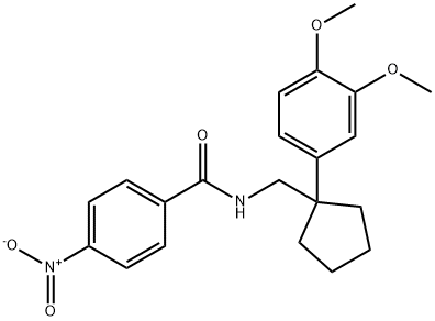 N-{[1-(3,4-dimethoxyphenyl)cyclopentyl]methyl}-4-nitrobenzamide Struktur