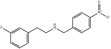 2-(3-fluorophenyl)-N-(4-nitrobenzyl)ethanamine Struktur