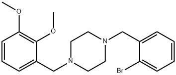 1-(2-bromobenzyl)-4-(2,3-dimethoxybenzyl)piperazine Struktur