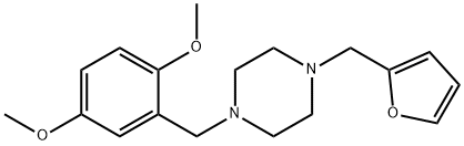 2-{[4-(2-furylmethyl)-1-piperazinyl]methyl}-4-methoxyphenyl methyl ether Struktur