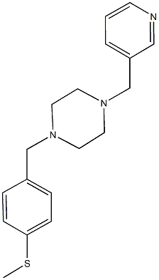 methyl4-{[4-(3-pyridinylmethyl)-1-piperazinyl]methyl}phenylsulfide Struktur