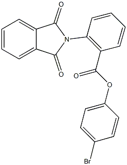 4-bromophenyl 2-(1,3-dioxo-1,3-dihydro-2H-isoindol-2-yl)benzoate Struktur