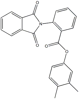 3,4-dimethylphenyl 2-(1,3-dioxo-1,3-dihydro-2H-isoindol-2-yl)benzoate Struktur