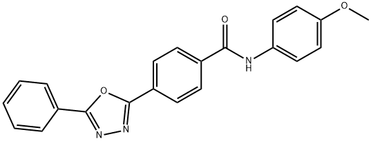 N-(4-methoxyphenyl)-4-(5-phenyl-1,3,4-oxadiazol-2-yl)benzamide Struktur