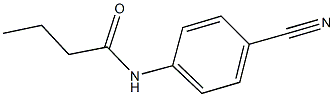 N-(4-cyanophenyl)butanamide Struktur