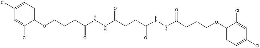 N'~1~,N'~4~-bis[4-(2,4-dichlorophenoxy)butanoyl]succinohydrazide Struktur