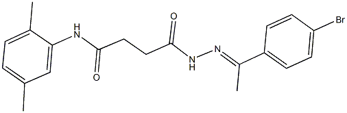 4-{2-[1-(4-bromophenyl)ethylidene]hydrazino}-N-(2,5-dimethylphenyl)-4-oxobutanamide Struktur