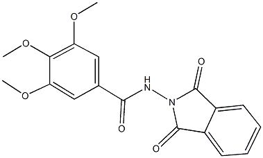 N-(1,3-dioxo-1,3-dihydro-2H-isoindol-2-yl)-3,4,5-trimethoxybenzamide Struktur