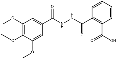 2-{[2-(3,4,5-trimethoxybenzoyl)hydrazino]carbonyl}benzoic acid Struktur