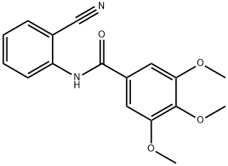 N-(2-cyanophenyl)-3,4,5-trimethoxybenzamide Struktur