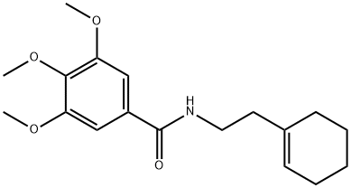 N-[2-(1-cyclohexen-1-yl)ethyl]-3,4,5-trimethoxybenzamide Struktur