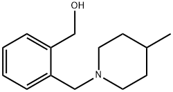 {2-[(4-methyl-1-piperidinyl)methyl]phenyl}methanol Struktur