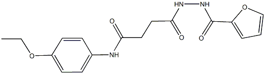 N-(4-ethoxyphenyl)-4-[2-(2-furoyl)hydrazino]-4-oxobutanamide Struktur