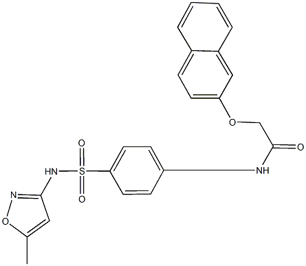 N-(4-{[(5-methyl-3-isoxazolyl)amino]sulfonyl}phenyl)-2-(2-naphthyloxy)acetamide Struktur