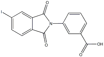 3-(5-iodo-1,3-dioxo-1,3-dihydro-2H-isoindol-2-yl)benzoic acid Struktur