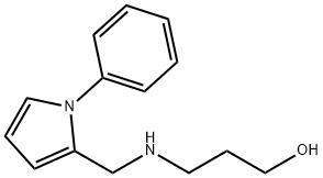 3-{[(1-phenyl-1H-pyrrol-2-yl)methyl]amino}-1-propanol Struktur