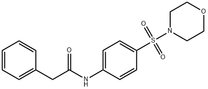 N-[4-(4-morpholinylsulfonyl)phenyl]-2-phenylacetamide Struktur