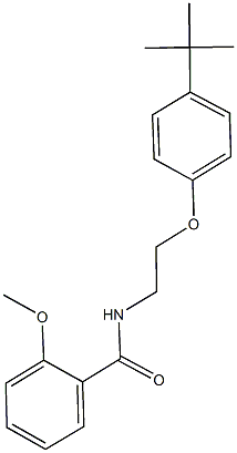 N-[2-(4-tert-butylphenoxy)ethyl]-2-methoxybenzamide Struktur