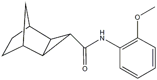 N-(2-methoxyphenyl)tricyclo[3.2.1.0~2,4~]octane-3-carboxamide Struktur