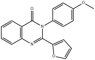 2-(2-furyl)-3-(4-methoxyphenyl)-4(3H)-quinazolinone Struktur