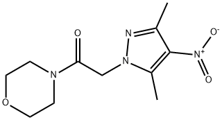 4-({4-nitro-3,5-dimethyl-1H-pyrazol-1-yl}acetyl)morpholine Struktur