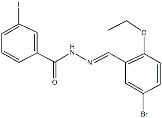 N'-(5-bromo-2-ethoxybenzylidene)-3-iodobenzohydrazide Struktur