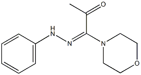 1-(4-morpholinyl)-1-(phenylhydrazono)acetone Struktur