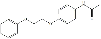 N-[4-(2-phenoxyethoxy)phenyl]acetamide Struktur