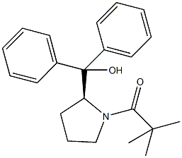 [1-(2,2-dimethylpropanoyl)-2-pyrrolidinyl](diphenyl)methanol Struktur