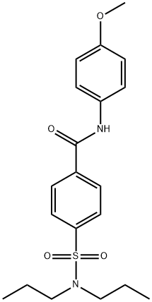 4-[(dipropylamino)sulfonyl]-N-(4-methoxyphenyl)benzamide Struktur